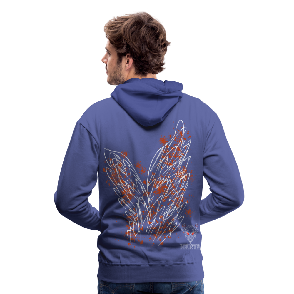 Men Hoodie Orange Wings - Königsblau