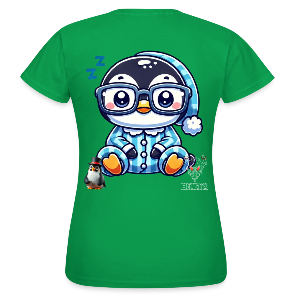 Women T-Shirt KasPenguin in Pyjama - Kelly Green