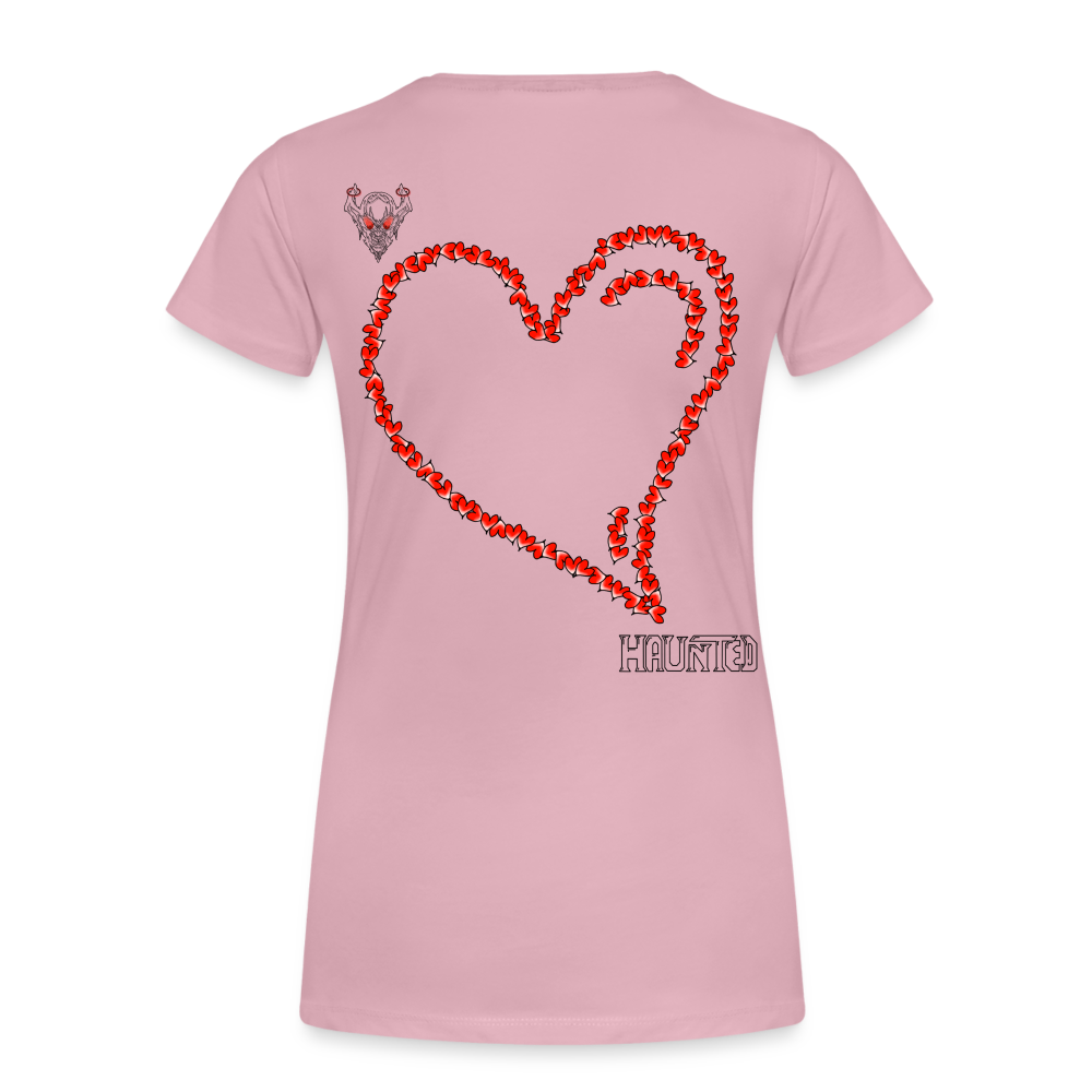 Woman T-Shirt Hearts Dark - Hellrosa