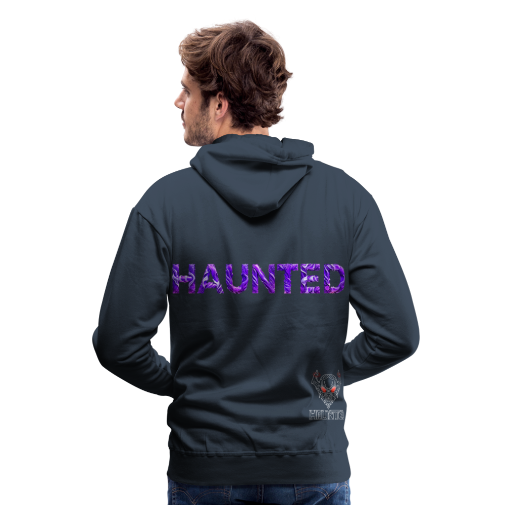 Men Hoodie Violet Whispers Essence - Navy