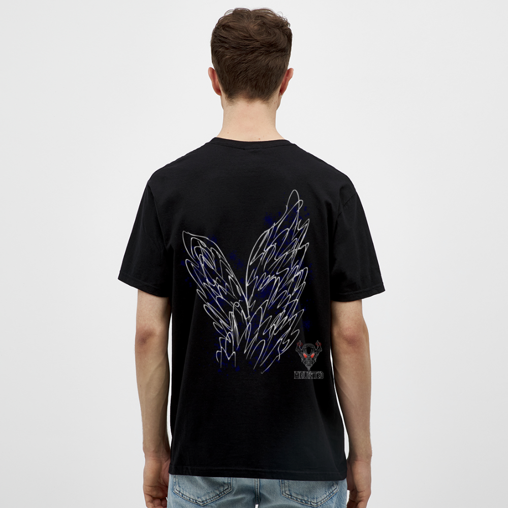 Men T-Shirt Dark Blue Wings - Schwarz