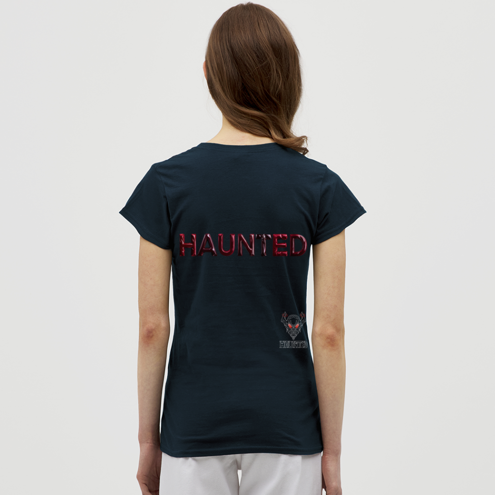 Women T-Shirt Crimson Velvet Glow - Navy