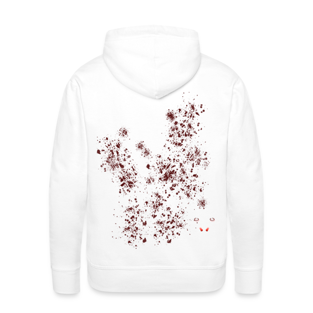 Men Hoodie Dark Red Wings - Weiß