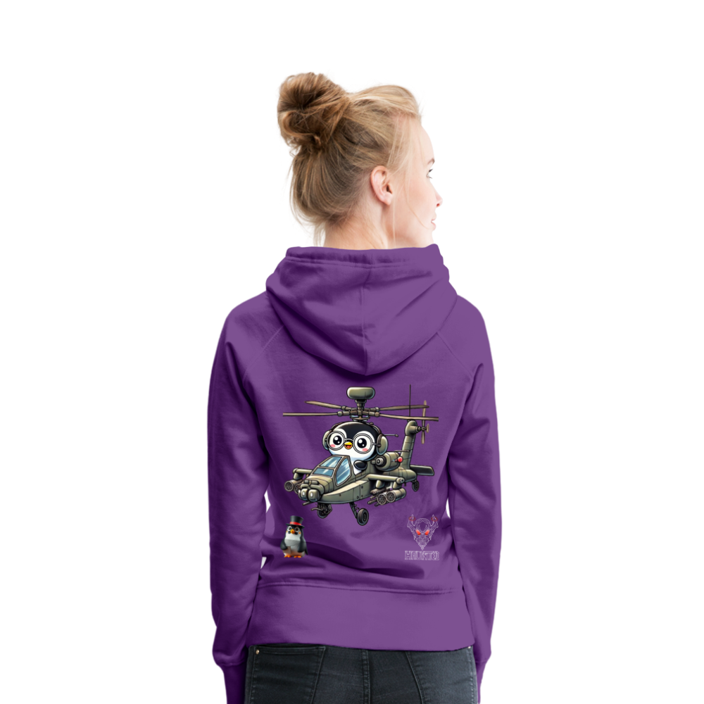 Women Hoodie KasPenguin in Apache - Purple
