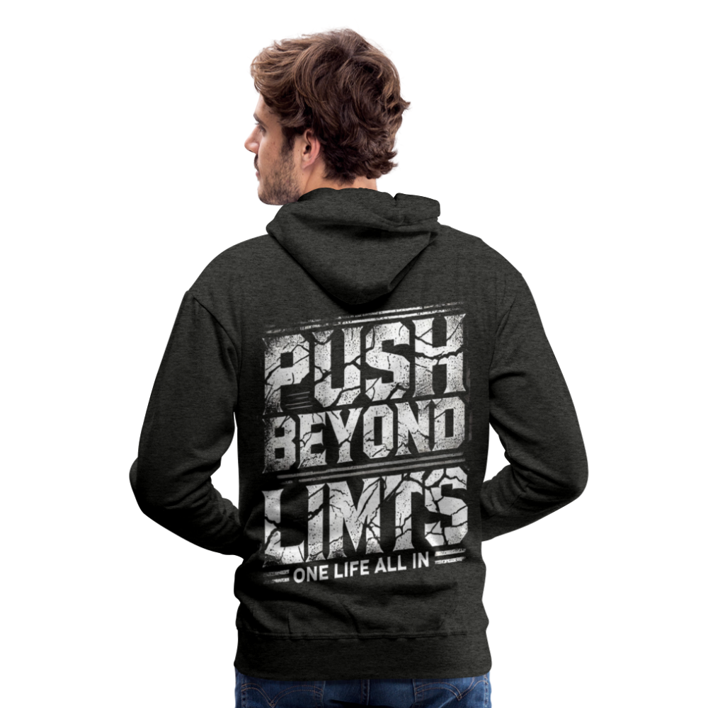 Men Hoodie Push Beyond Limits - Anthrazit