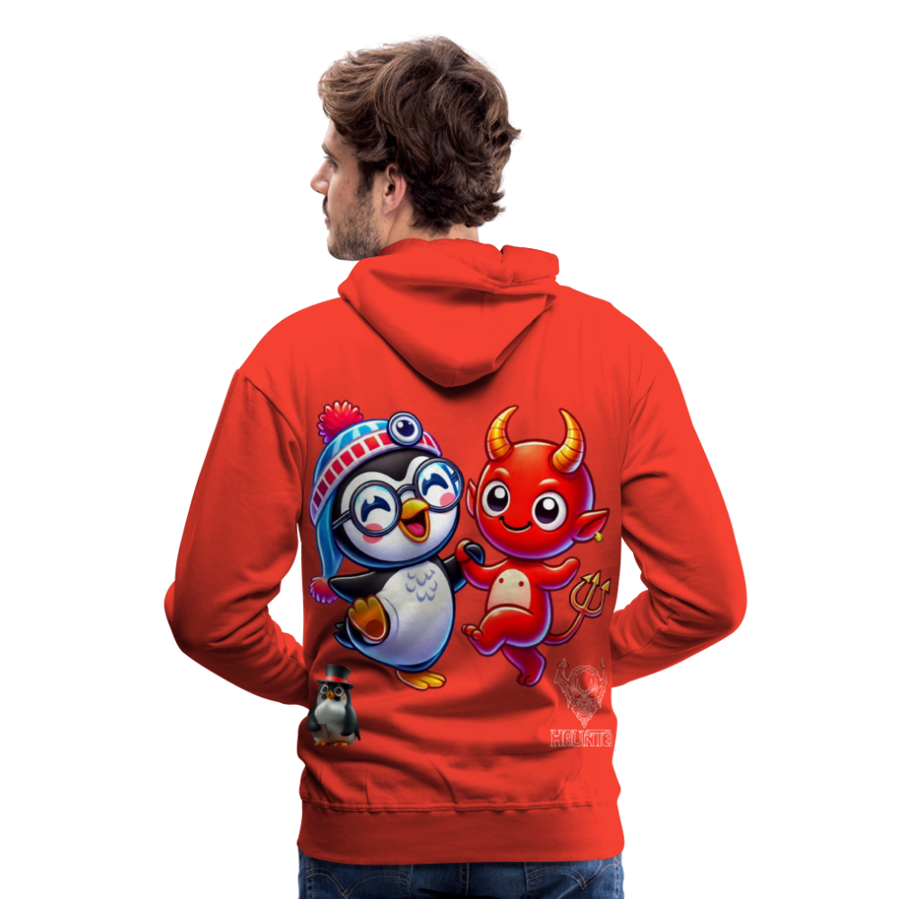 Men Hoodie Dancing with Devil - Rot
