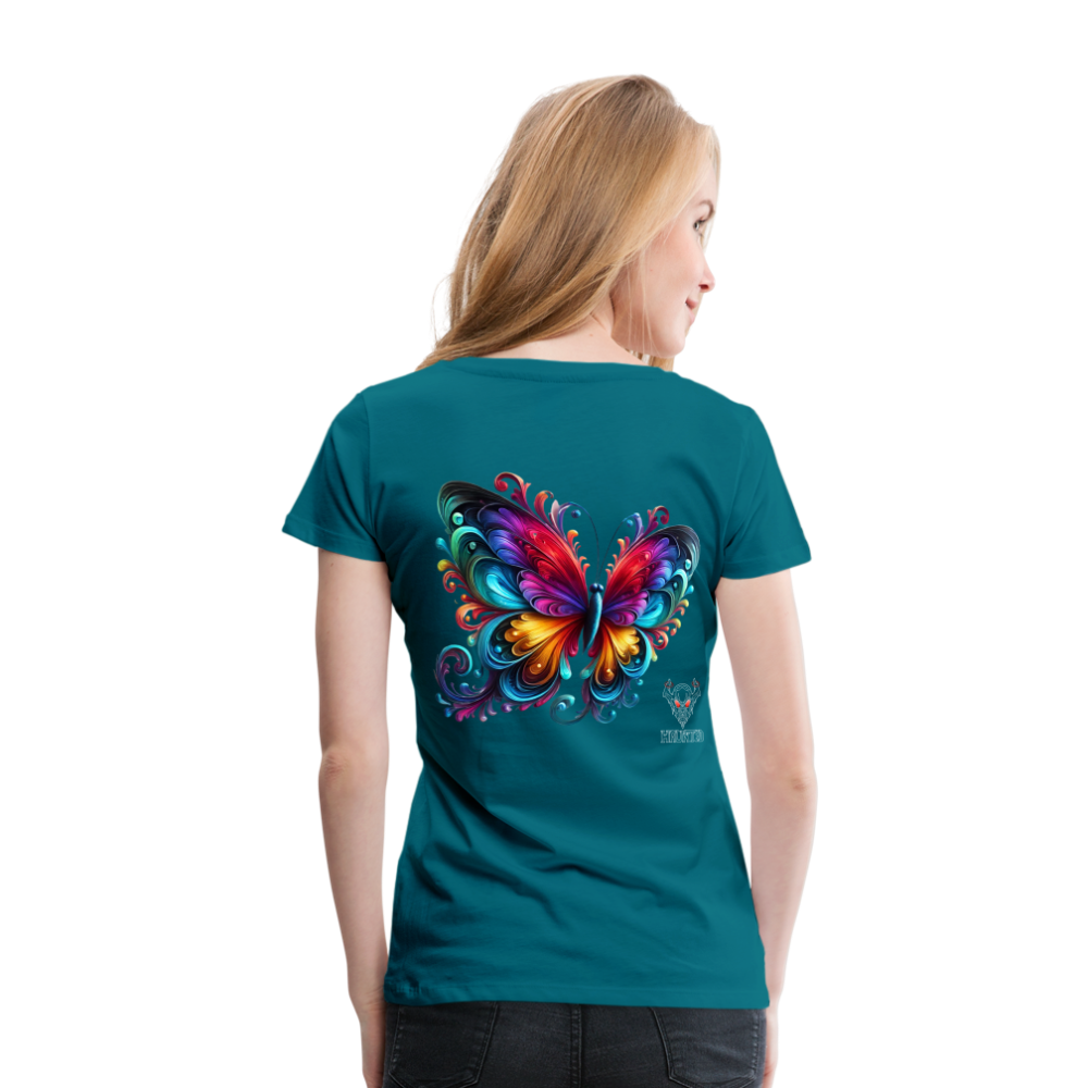 Woman T-Shirt Radiant Butterfly Art - Divablau