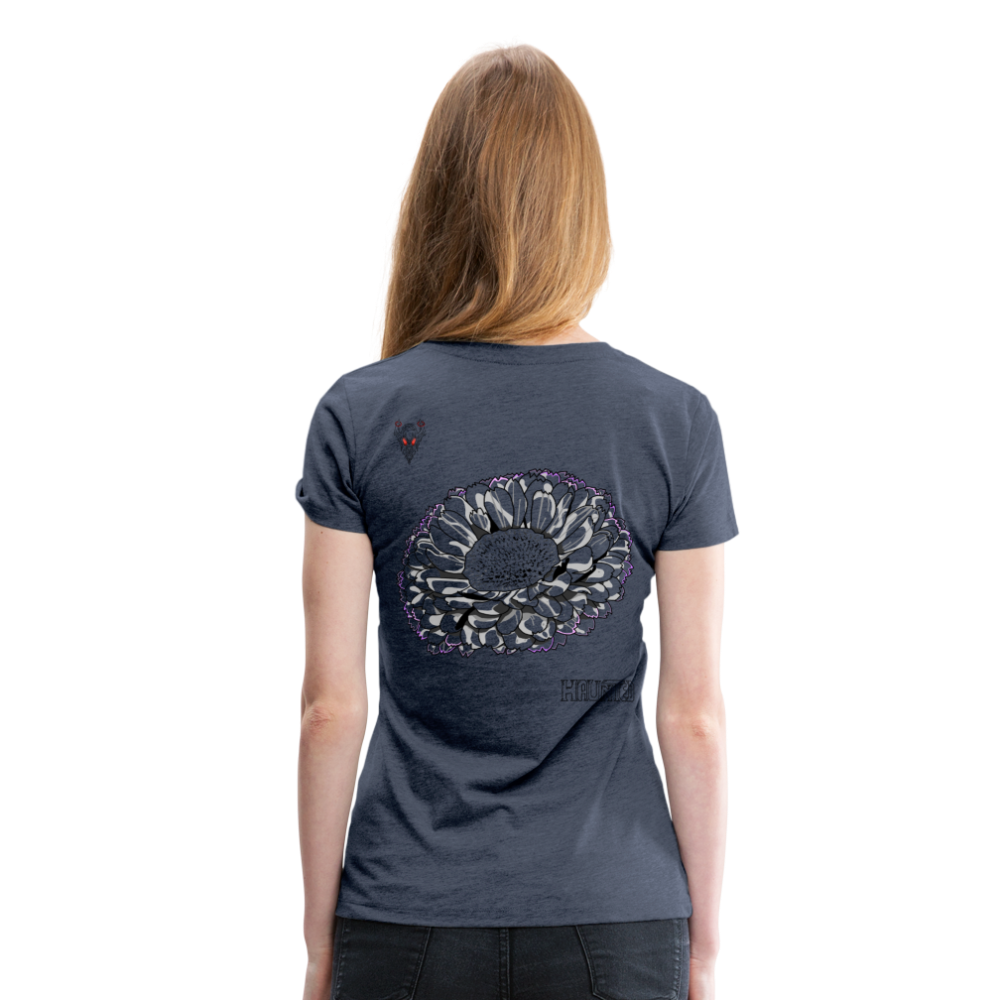 Woman T-Shirt Calendula - Blau meliert
