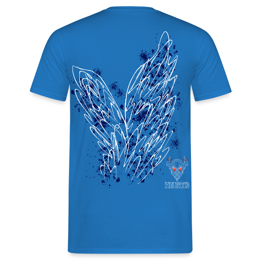 Men T-Shirt Dark Blue Wings - Royalblau