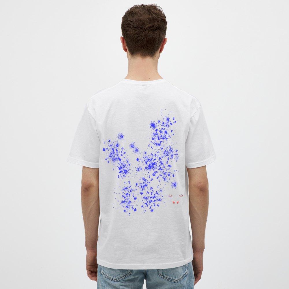 Men T-Shirt Blue Wings - Weiß
