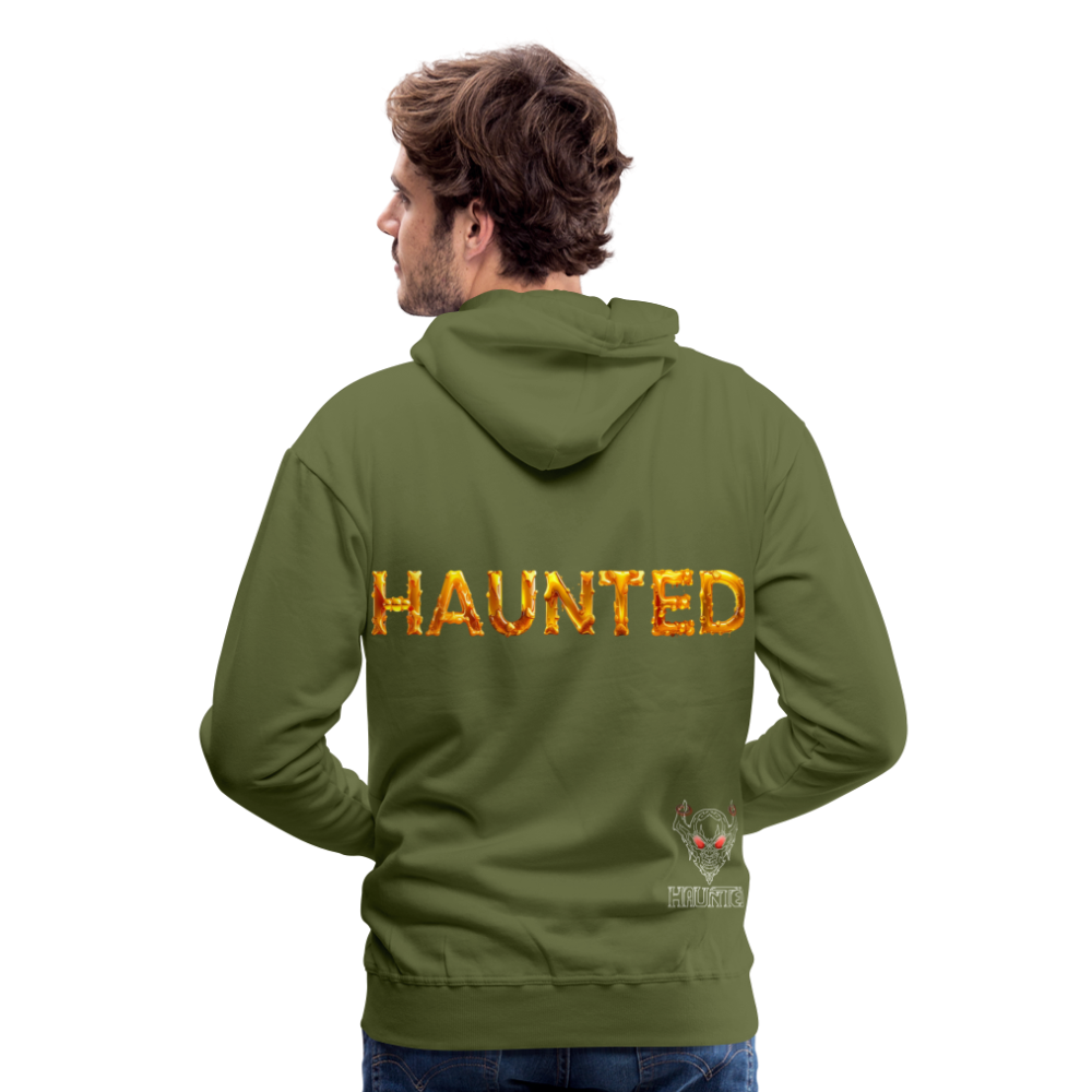 Men Hoodie Golden Nectar Glow - Olivgrün
