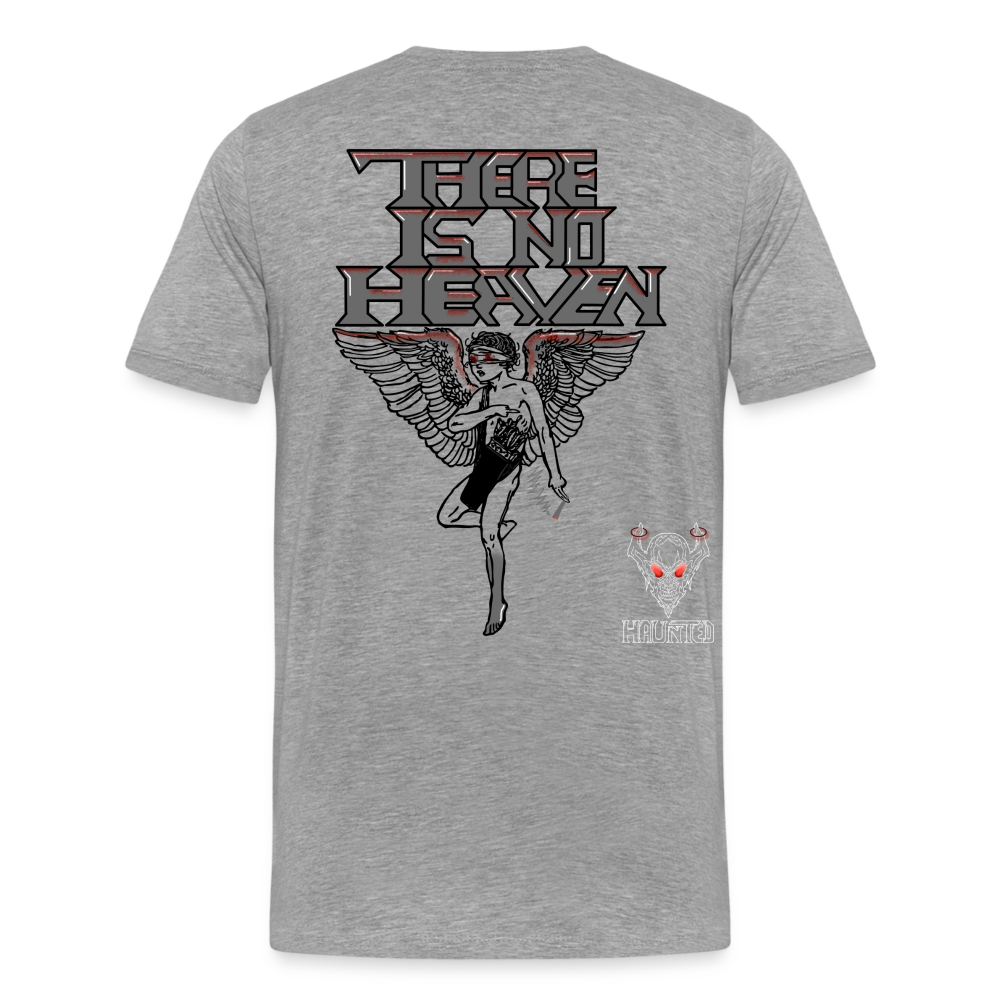 Men T-Shirt There Is No Heaven bloody - Grau meliert