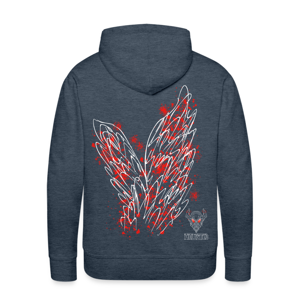 Men Hoodie Red Wings - Jeansblau