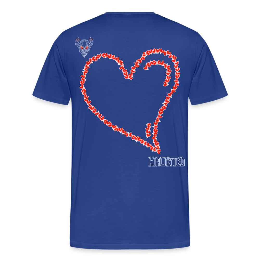 Man T-Shirt Hearts Light - Königsblau