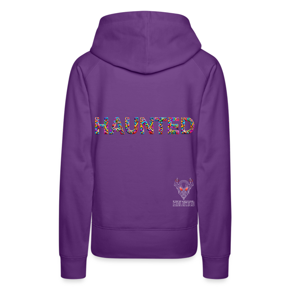 Women Hoodie Haunted Doodle Dreams - Purple