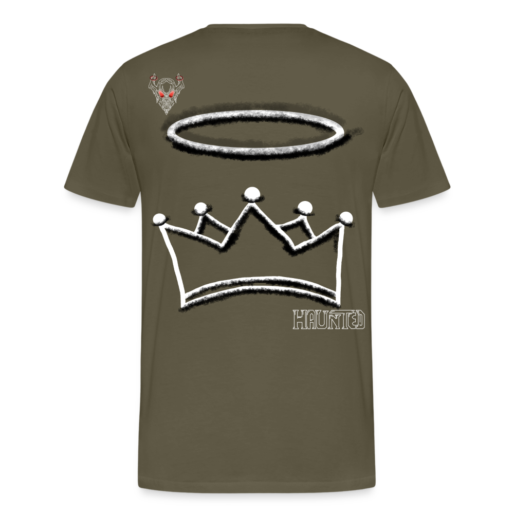 Man T-Shirt Crown and Ring Light - Khaki