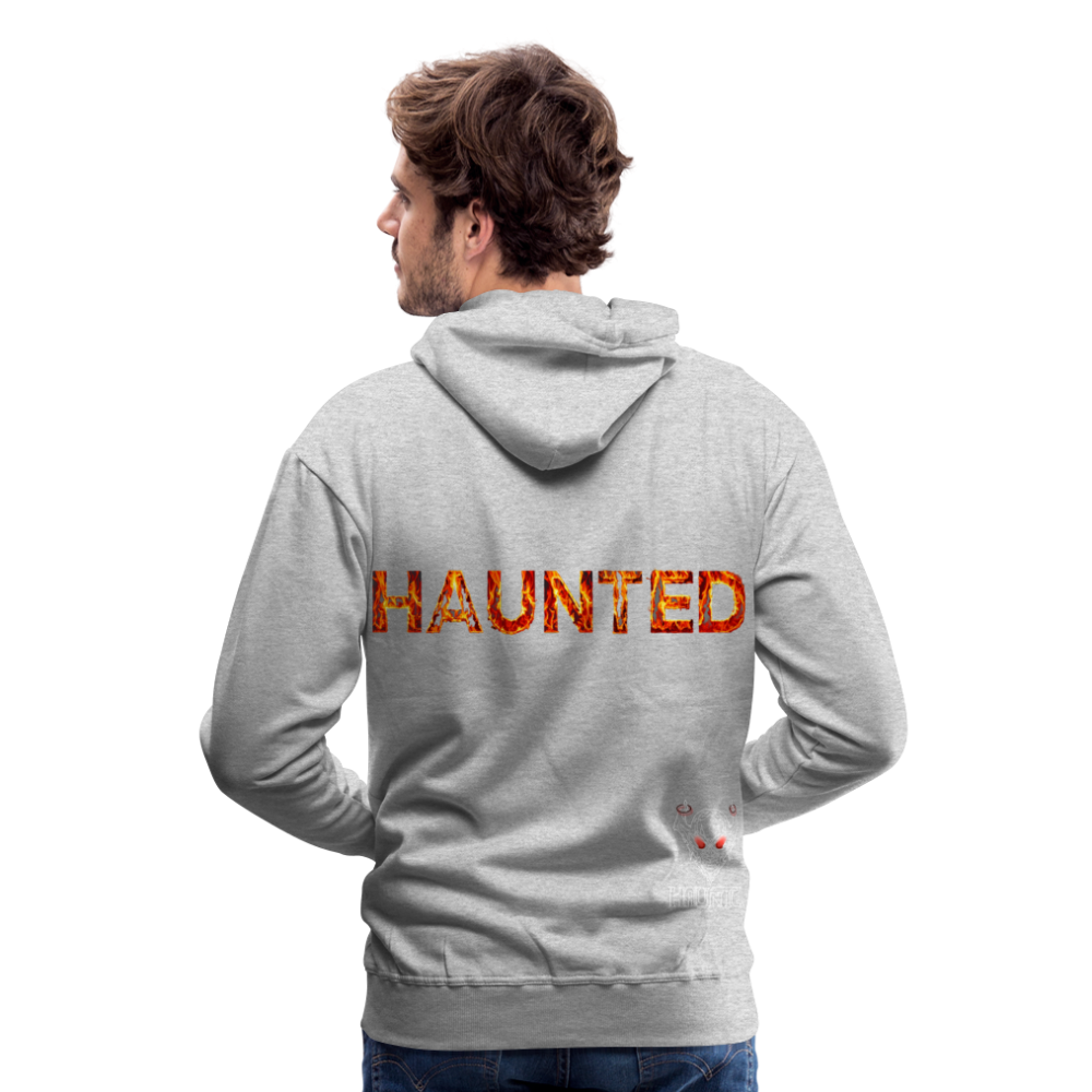 Men Hoodie Blazing Ember Fury - Grau meliert