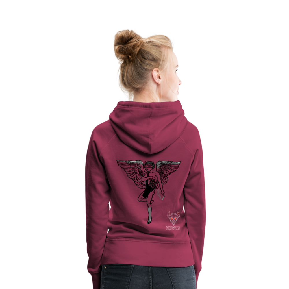 Woman Hoodie Angel - Bordeaux