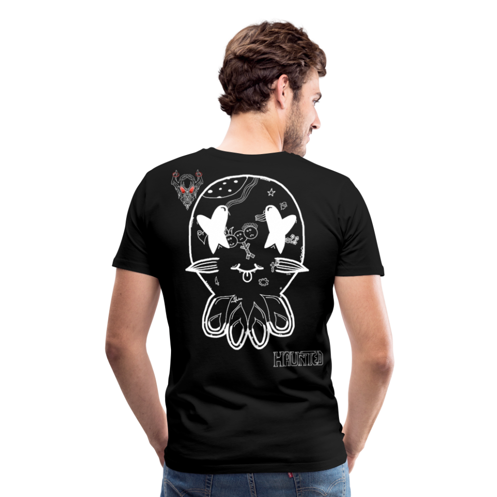 Man T-Shirt Ghost Doodle Light - Schwarz