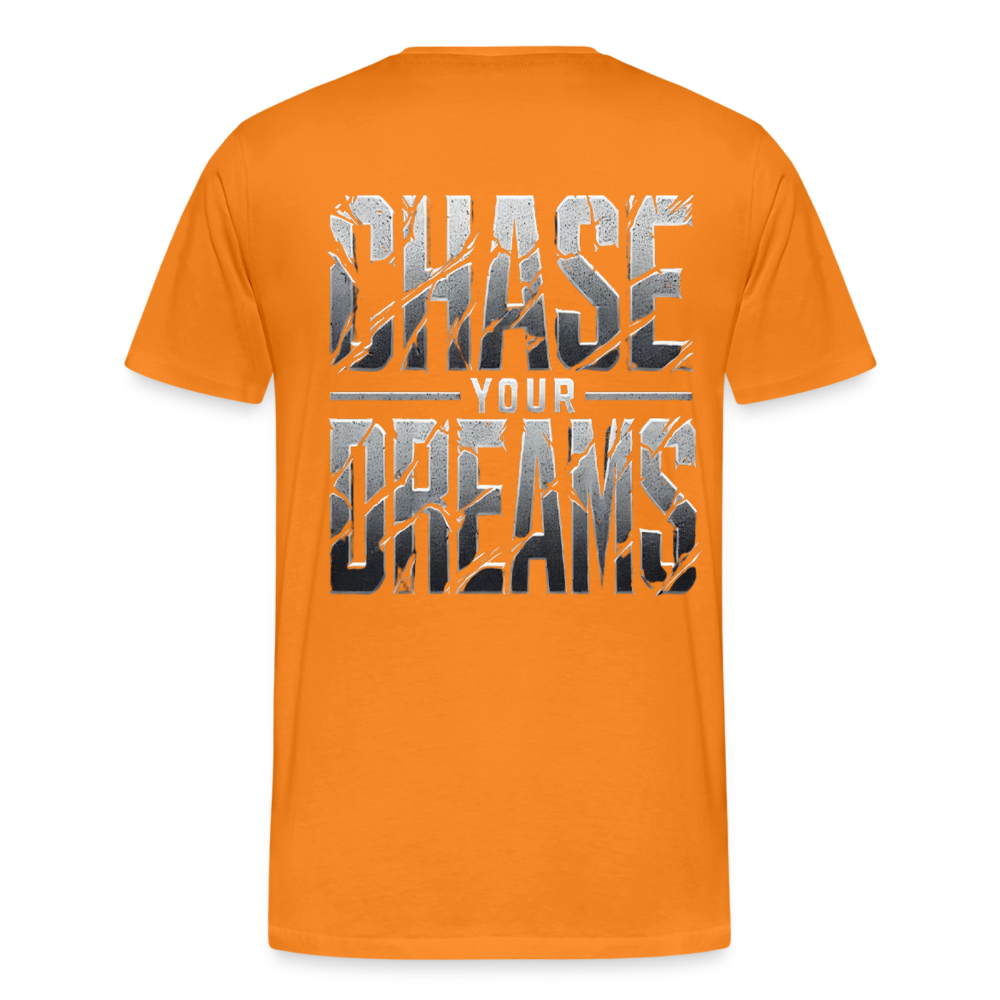 Men T-Shirt Chase Your Dreams - Orange