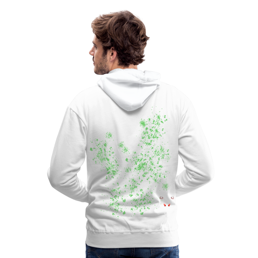 Men Hoodie Light Green Wings - Weiß