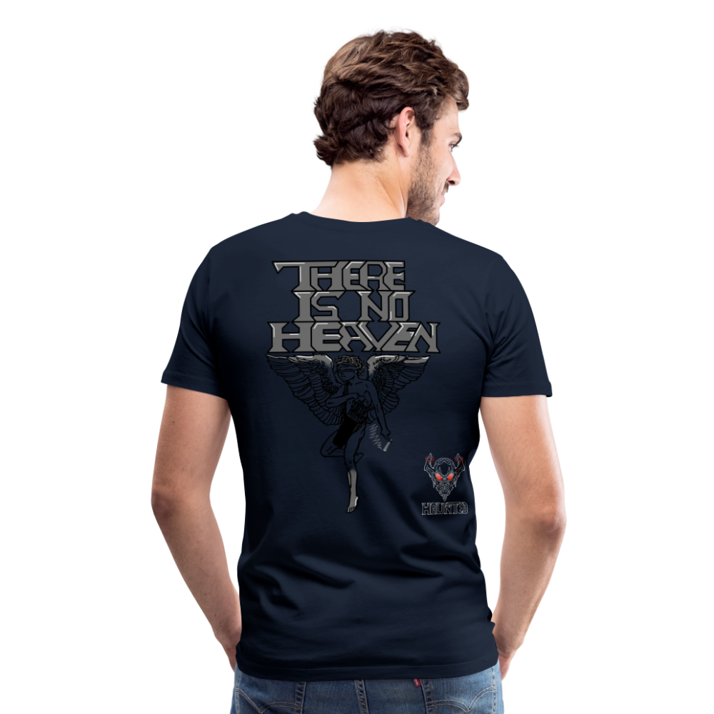 Men T-Shirt There Is No Heaven - Navy