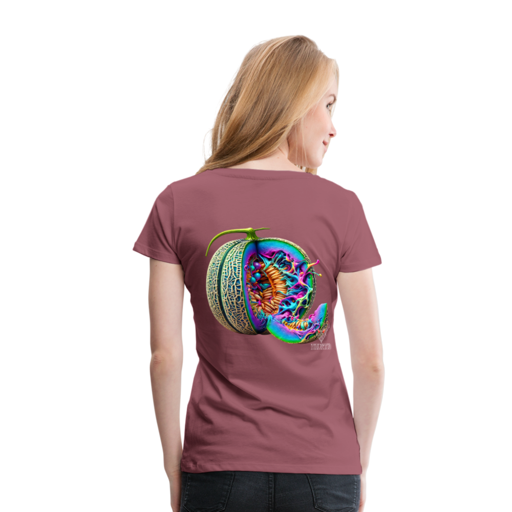 Woman T-Shirt Neon Melon Art - Malve
