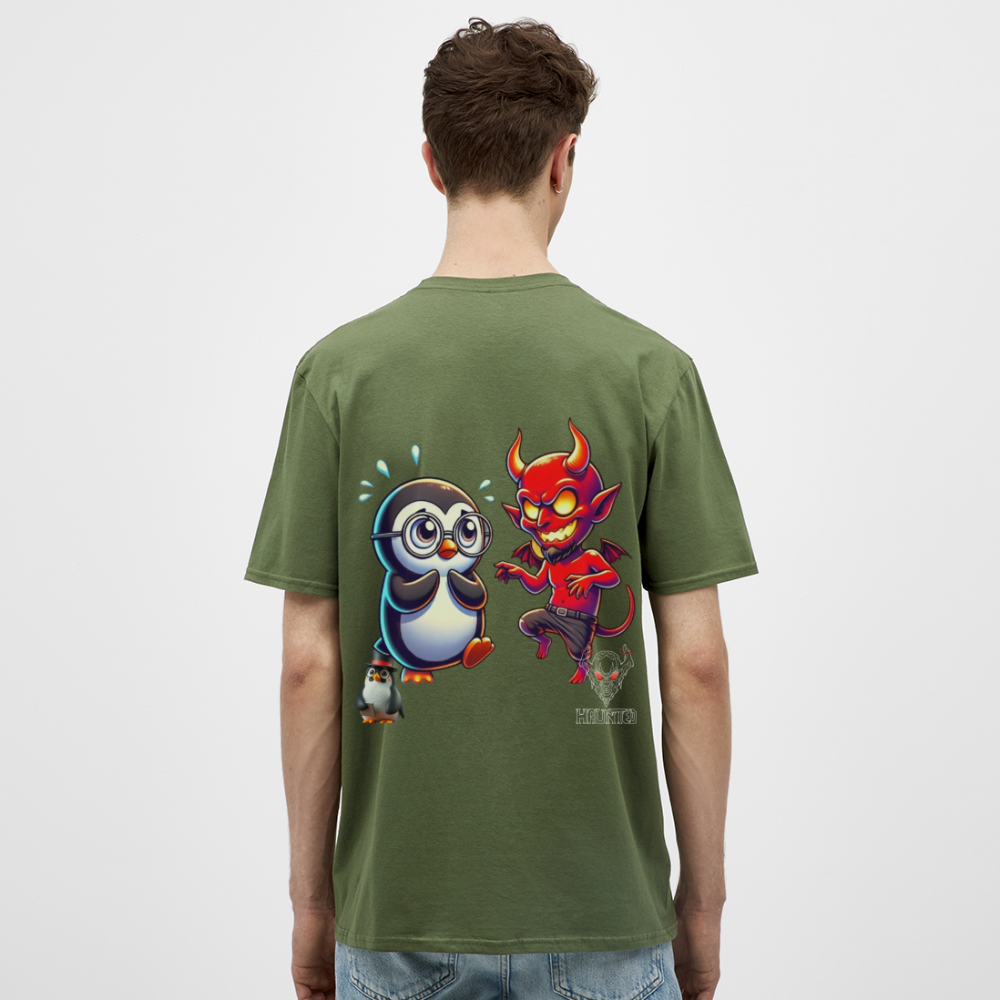 Men T-Shirt Dancing with Devil - Militärgrün