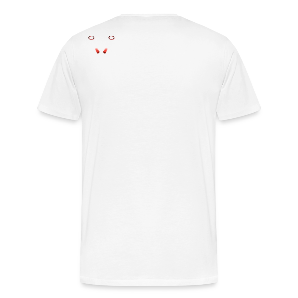 Man T-Shirt Ghost Doodle Light - Weiß