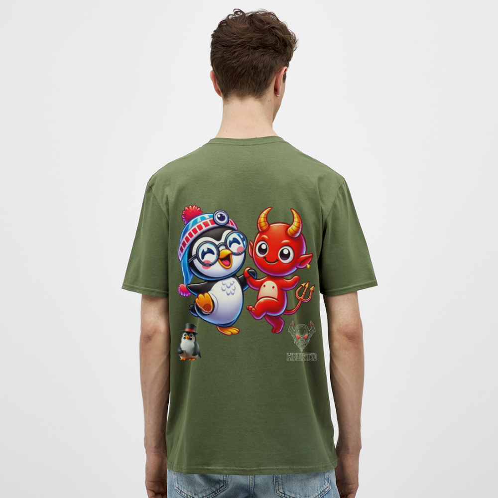 Men T-Shirt Dancing with Devil - Militärgrün