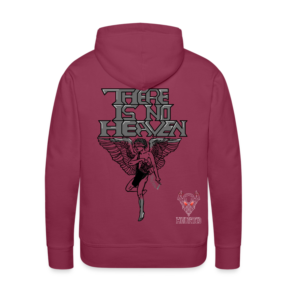 Men Hoodie There Is No Heaven - Bordeaux