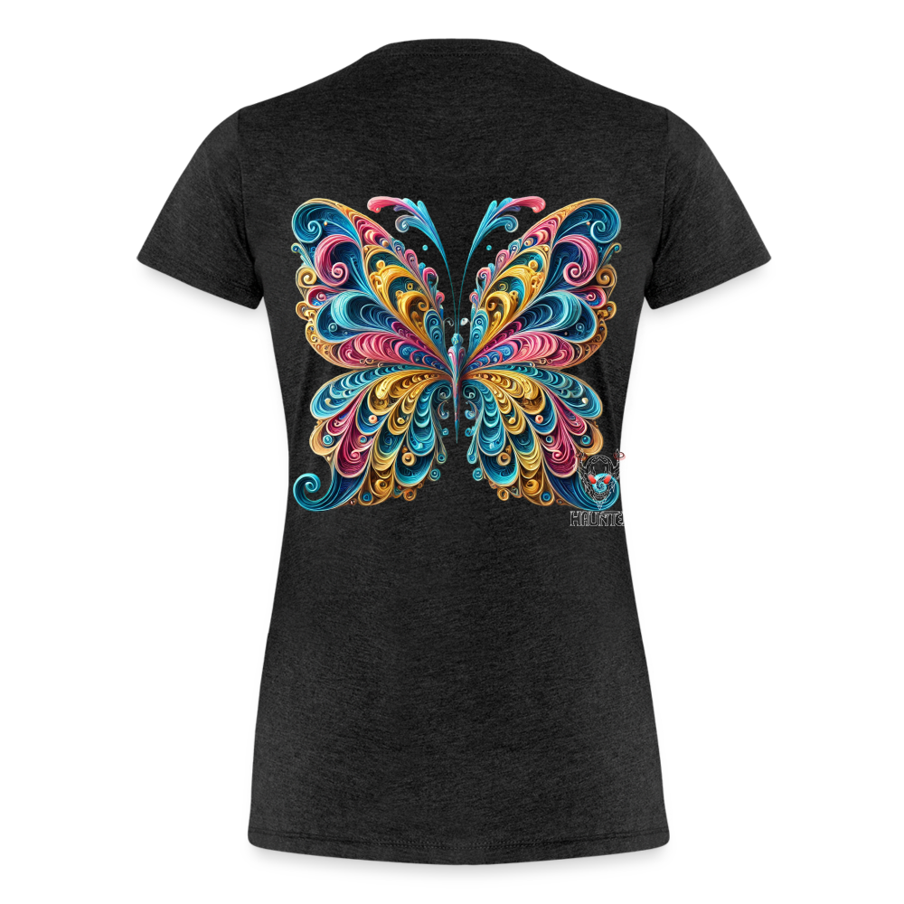 Woman T-Shirt Whimsical Butterfly Harmony - Anthrazit
