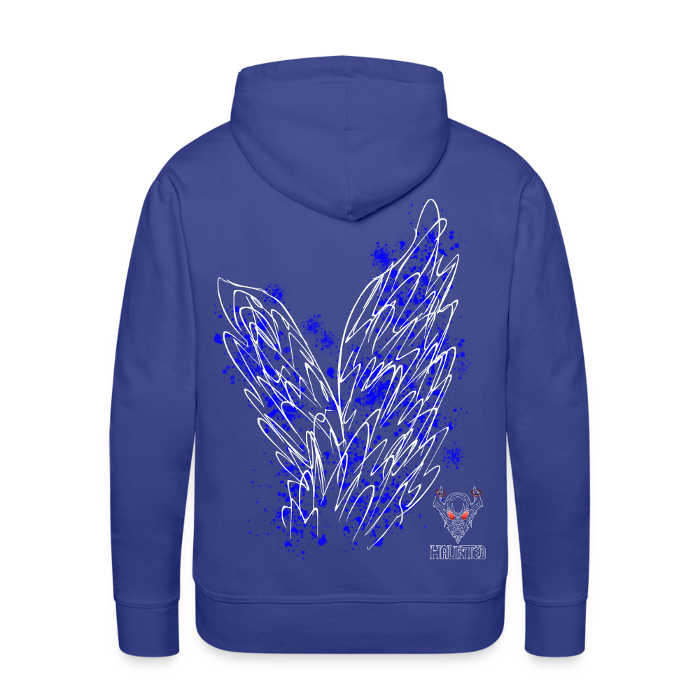 Men Hoodie Blue Wings - Königsblau