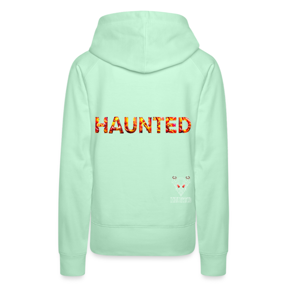 Women Hoodie Citrus Sunset Splash - helles Mintgrün