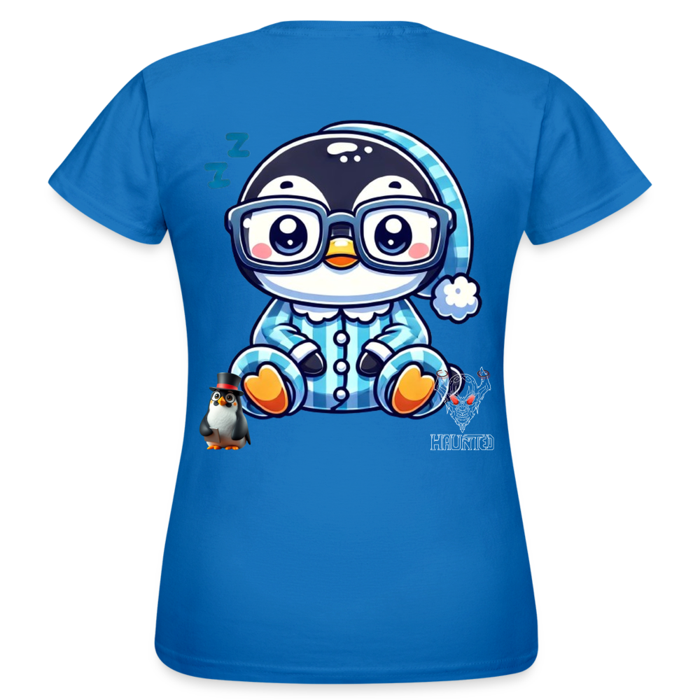 Women T-Shirt KasPenguin in Pyjama - Royalblau