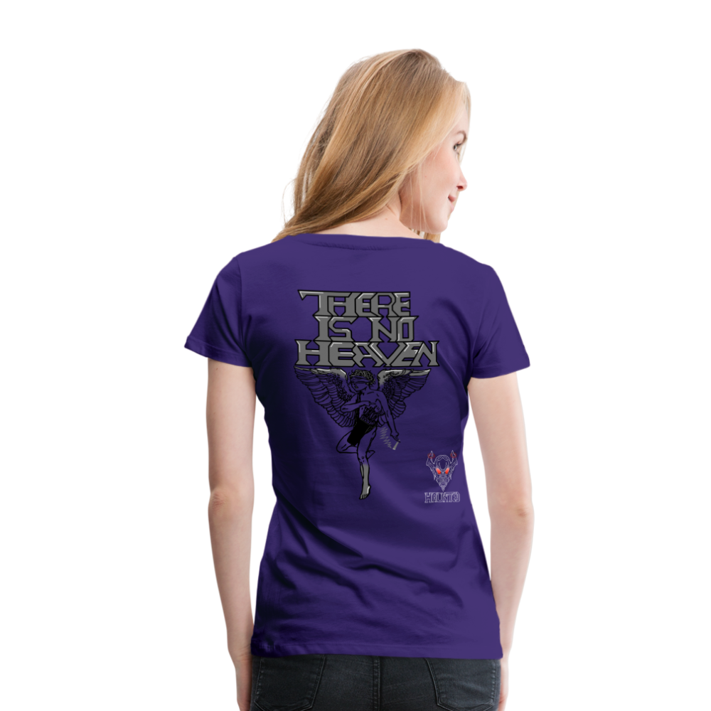 Woman T-Shirt There Is No Heaven - Lila
