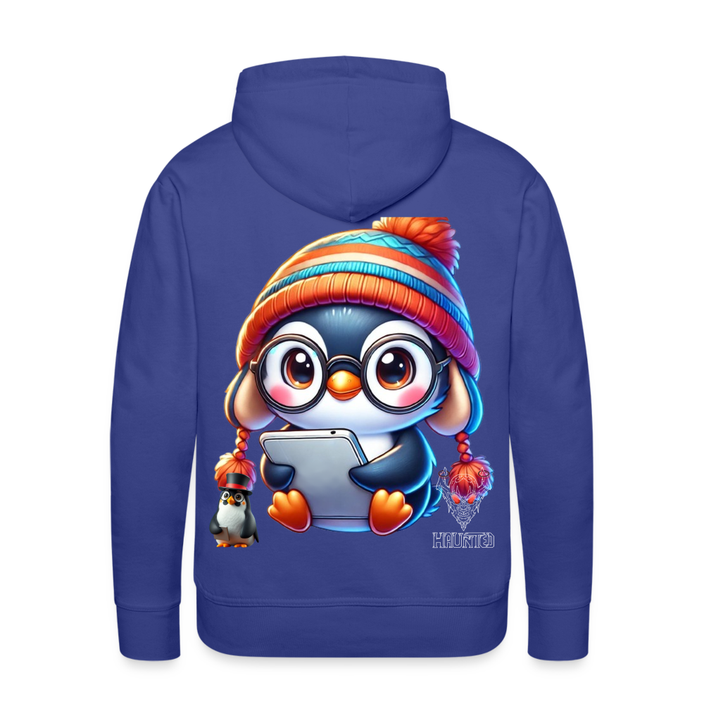 Men Hoodie KasPenguin with Pad - Königsblau