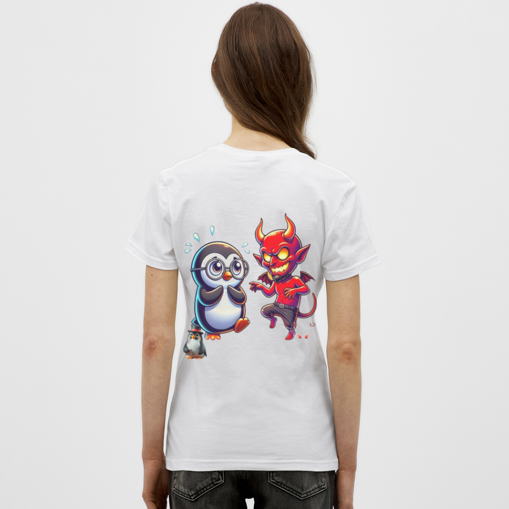 Women T-Shirt Dancing with Devil - Weiß