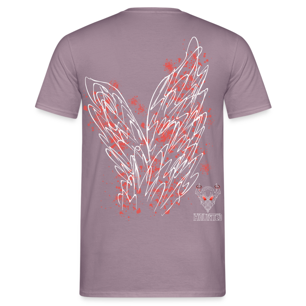 Men T-Shirt Light Red Wings - Lilagrau
