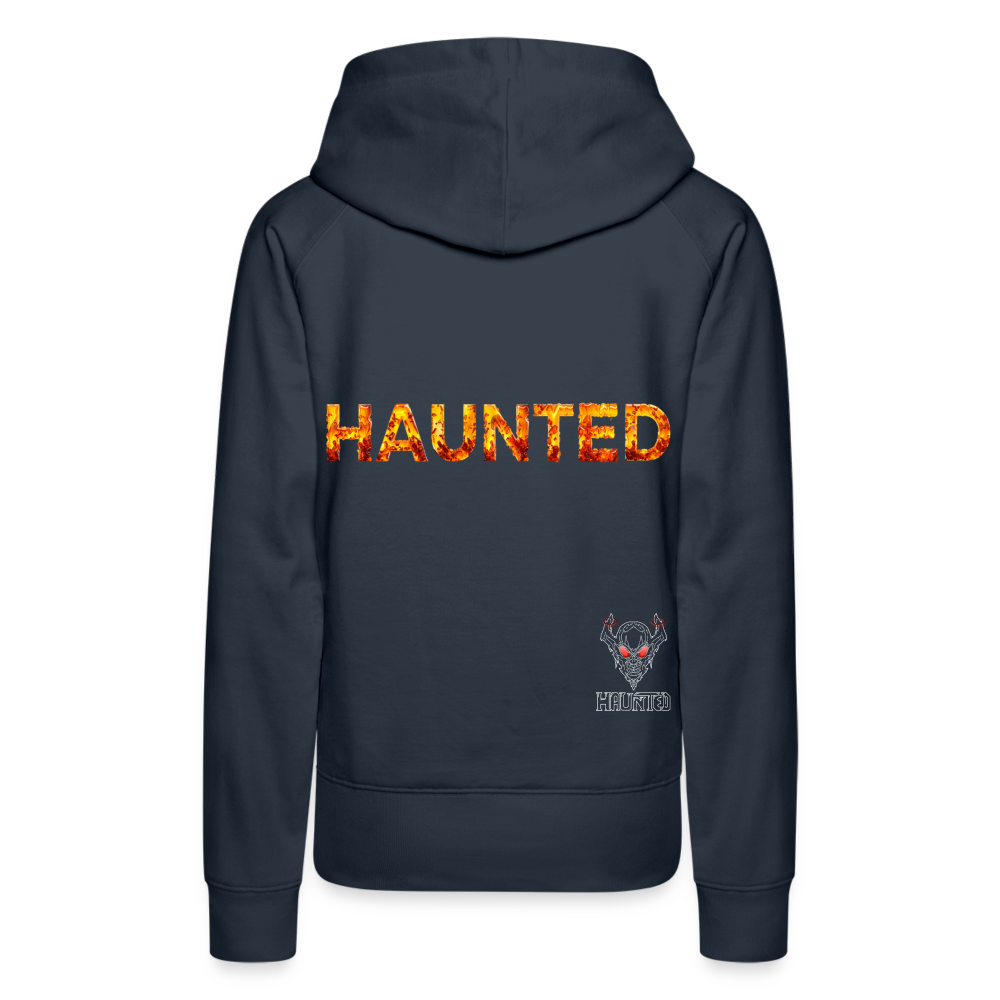 Women Hoodie Amber Flame Essence - Navy