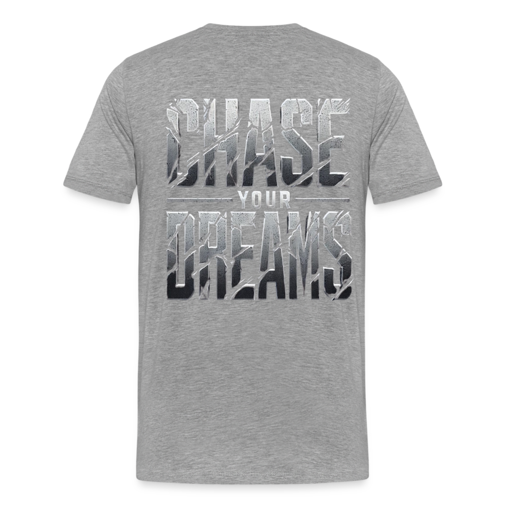 Men T-Shirt Chase Your Dreams - Grau meliert