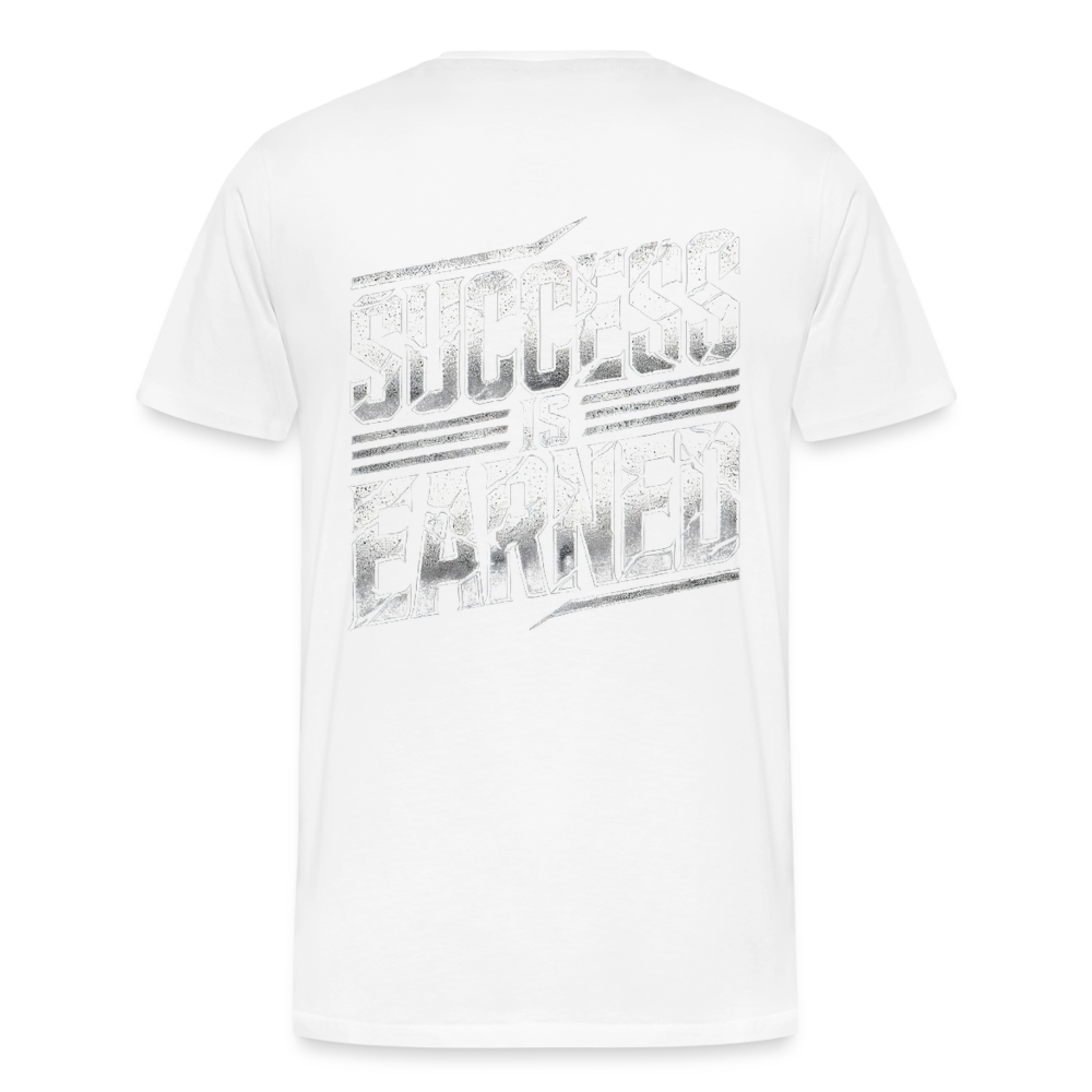Men T-Shirt Success Is Earned - Weiß