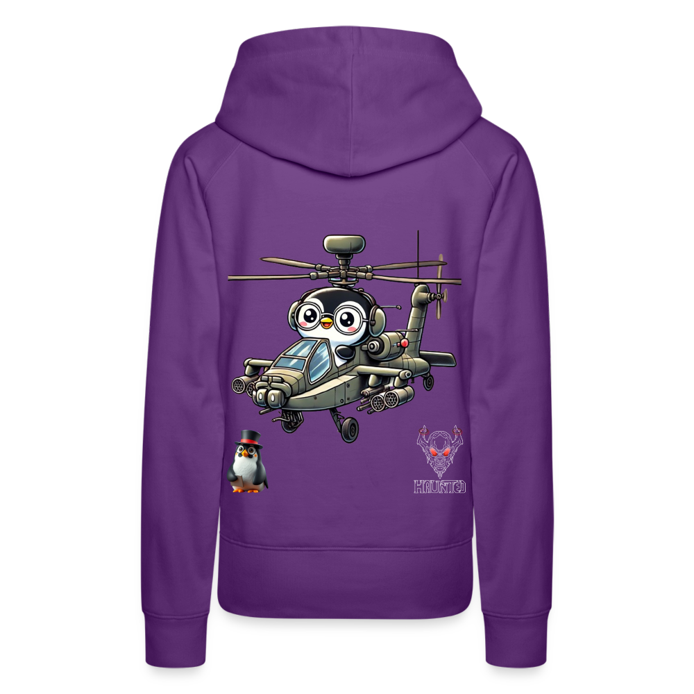 Women Hoodie KasPenguin in Apache - Purple