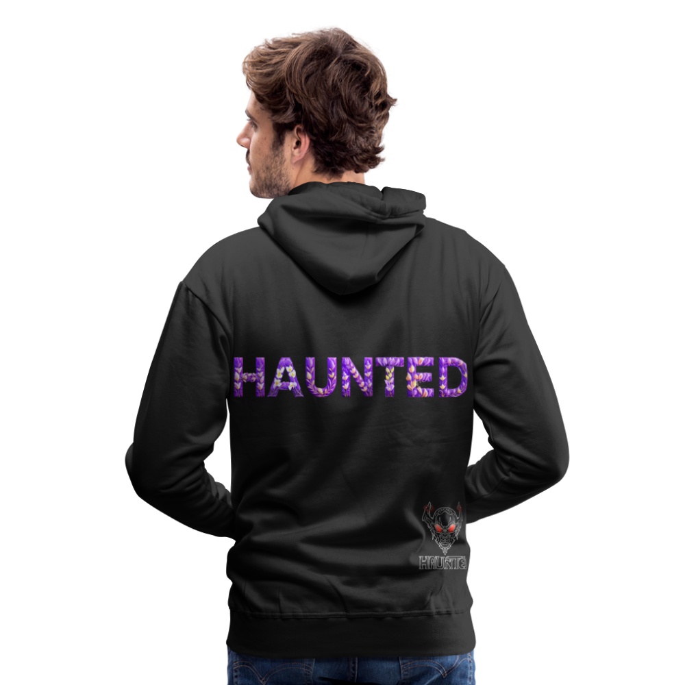 Men Hoodie Lavender Bloom Essence - Schwarz