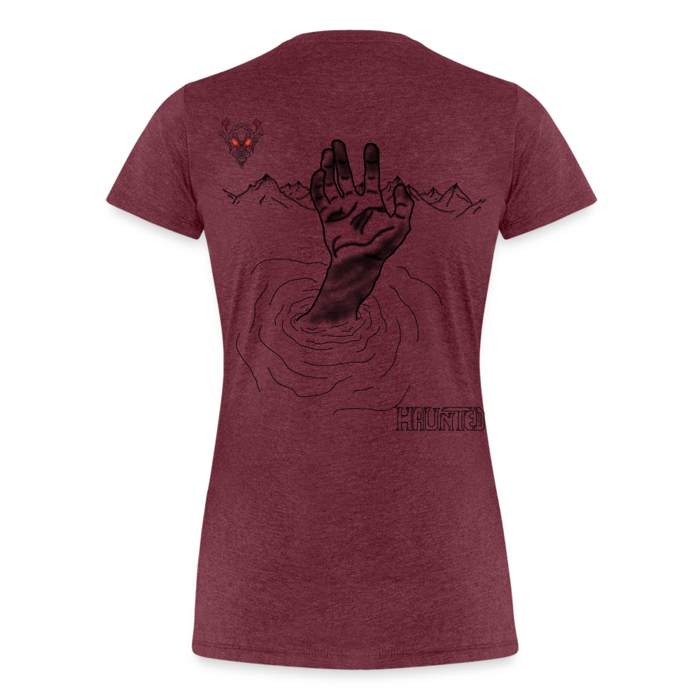 Woman T-Shirt Drowning - Bordeauxrot meliert