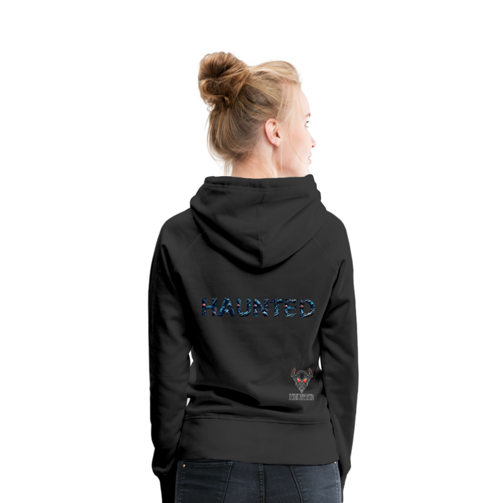 Women Hoodie Abyssal Coral Glow - Schwarz
