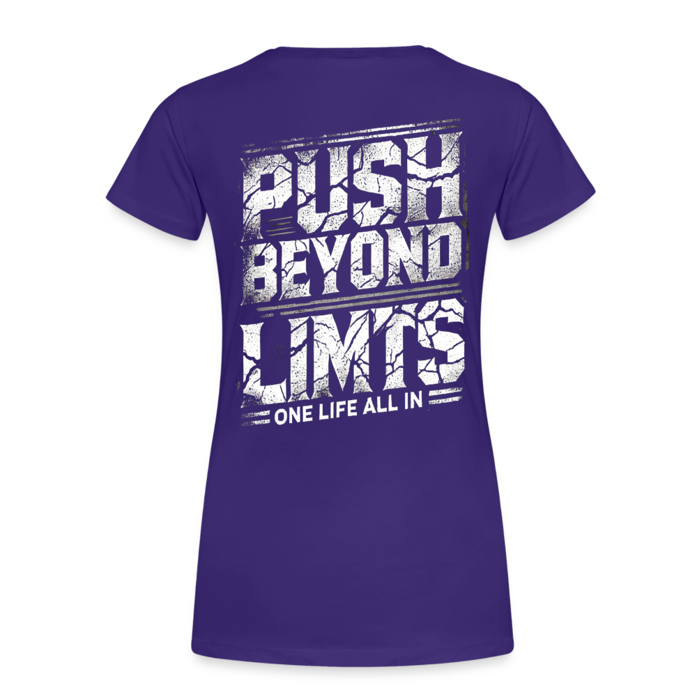 Women T-Shirt Push Beyond Limits - Lila