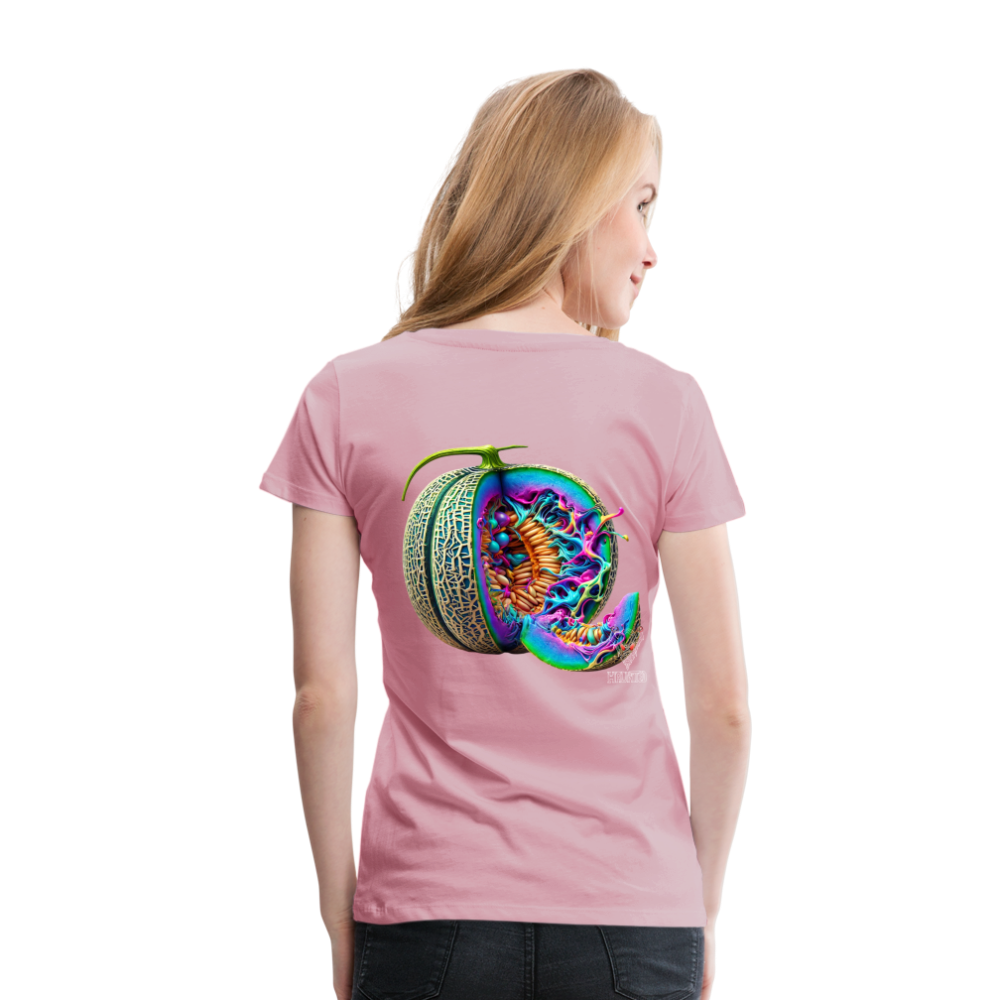 Woman T-Shirt Neon Melon Art - Hellrosa