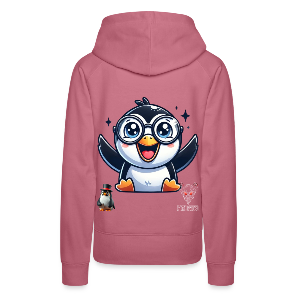 Women Hoodie KasPenguin Happy - Malve