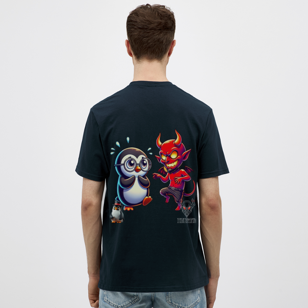 Men T-Shirt Dancing with Devil - Navy